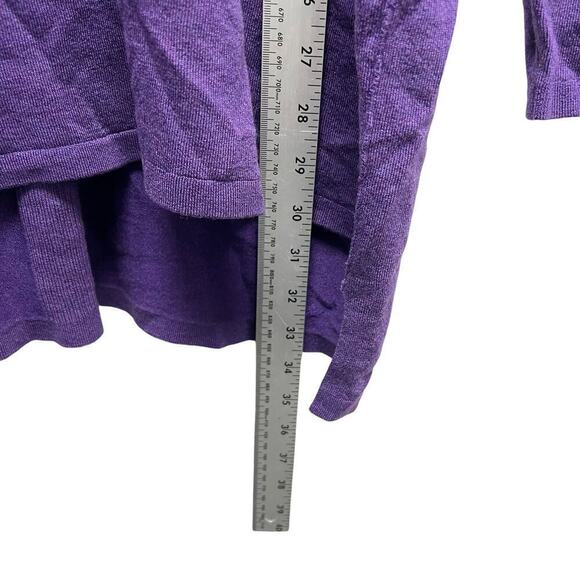 NWT Eileen Fisher Ultraviolet Lightweight Cozy Tencel Stretch Sweater Size Large - Picture 10 of 11
